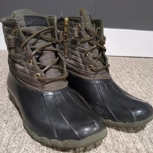 Sperry Women's Winter Boots - Black and Olive